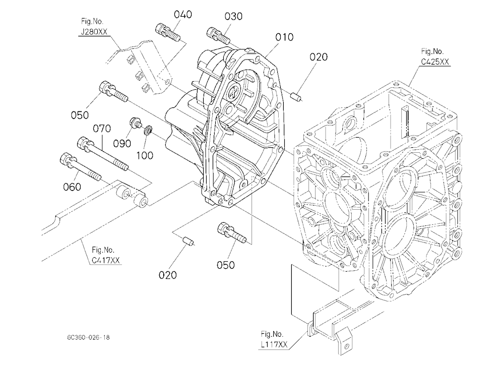 Rear Axle Case Rh
