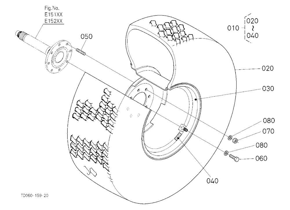 Rear Wheel (44*18-20)