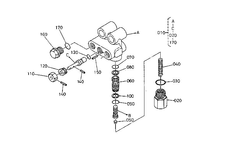 Hydraulic Block [A] [Ca] [Section Parts]