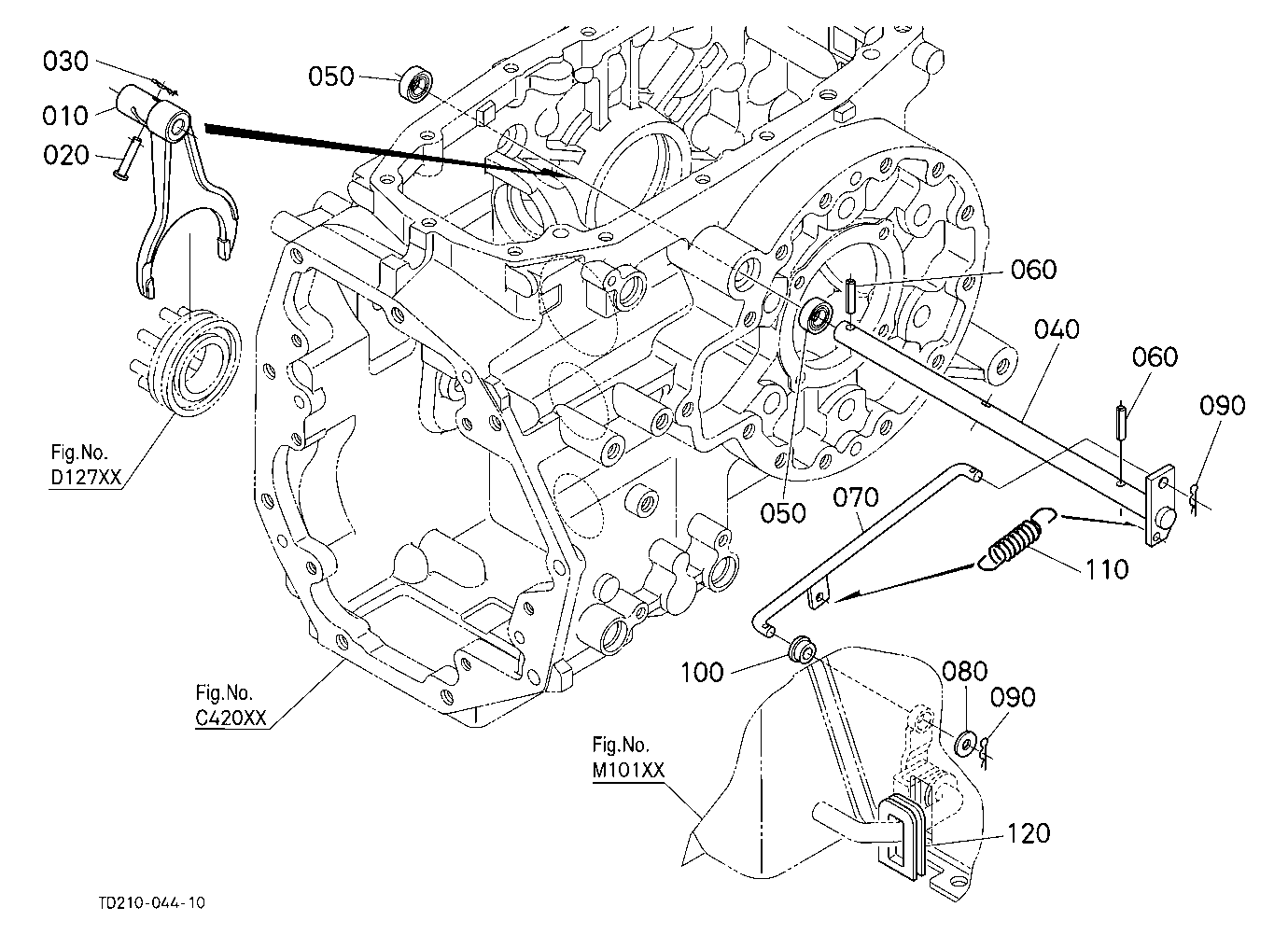 Rear Differential Lock Shift Fork