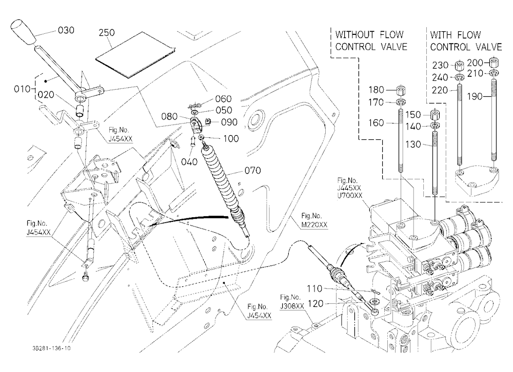 Auxiliary Control Valve Lever Kit (2Nd) (W/G No.M9