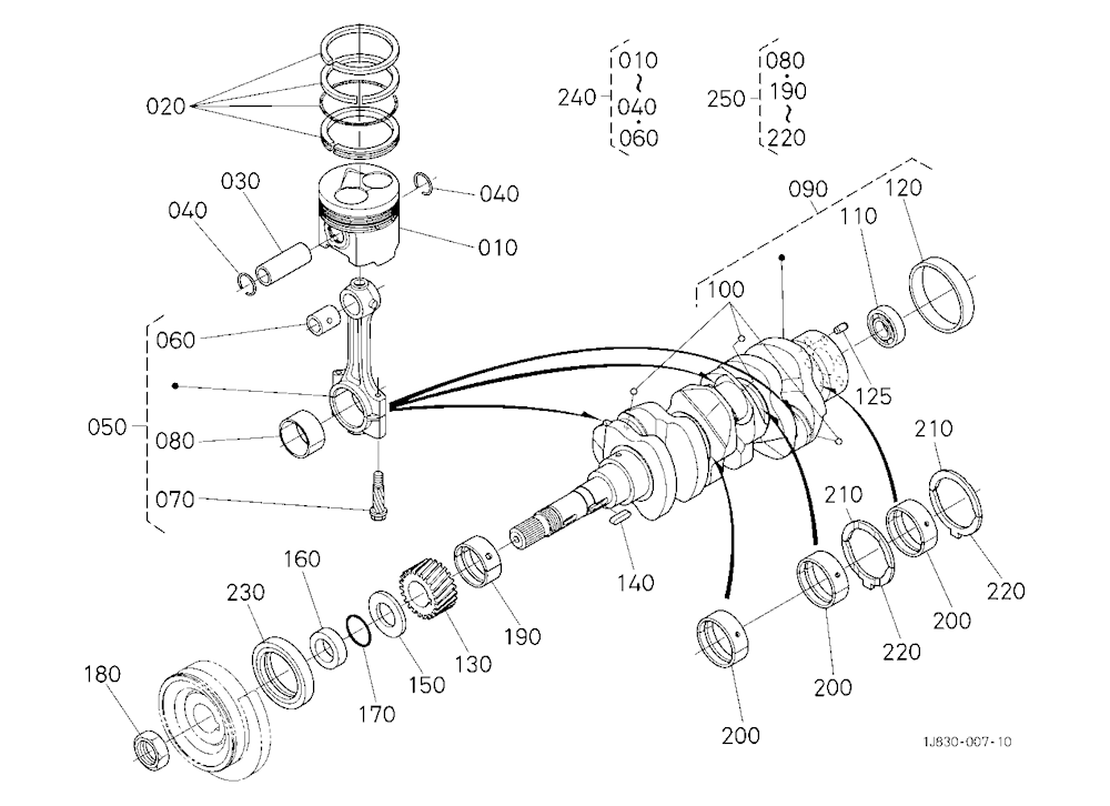 Piston And Crankshaft [D1803-M-E3-Lb1/D1803-M-E3-L