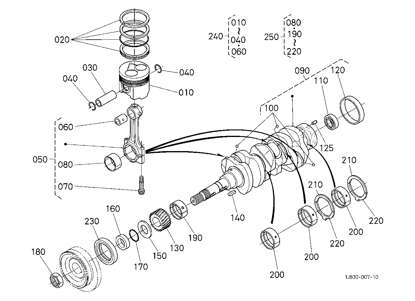 Piston And Crankshaft [D1803-M-E3-Lb1/D1803-M-E3-L