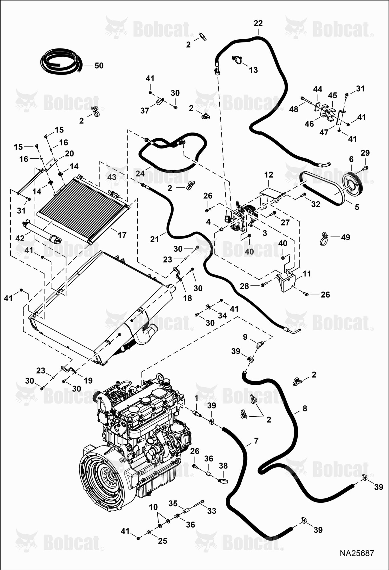 Engine & Attaching Parts (Heat & A/C Components)