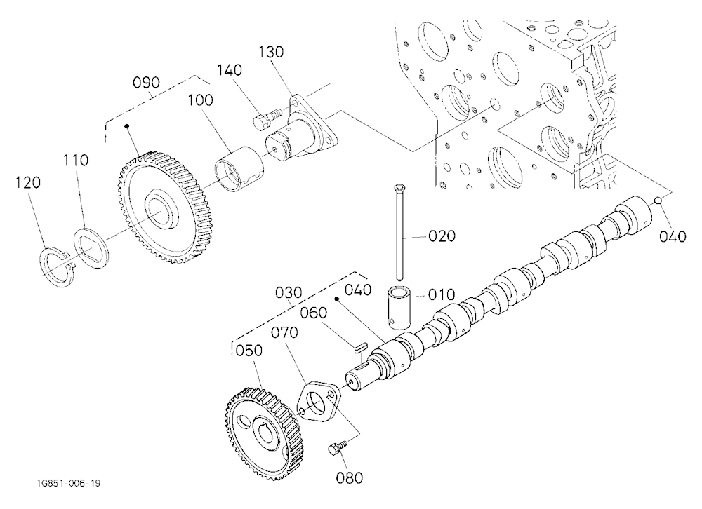 Camshaft And Idle Gear Shaft