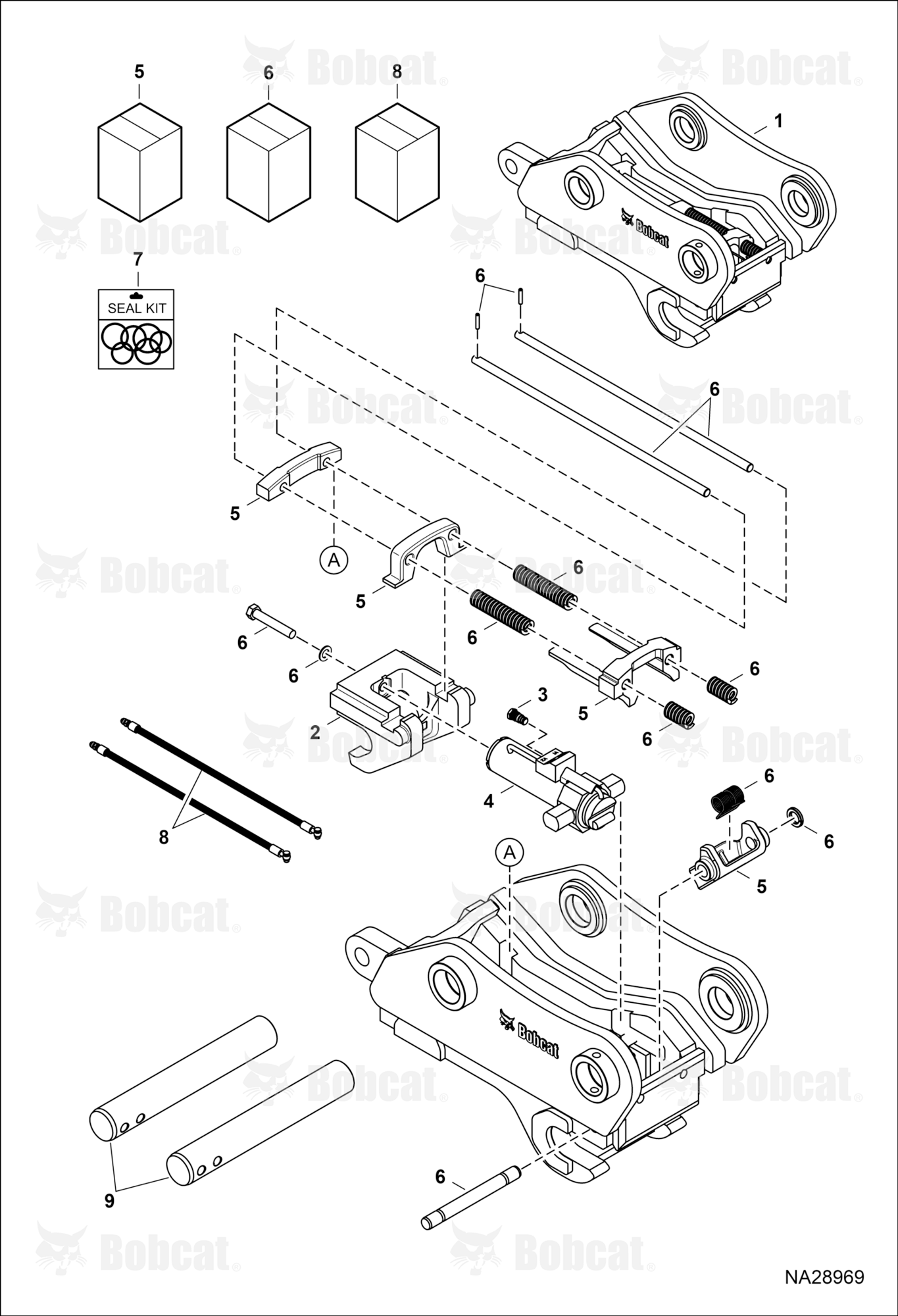 Coupler (Pin Grabber Quick Coupler) (QC70) (E220) (E245)
