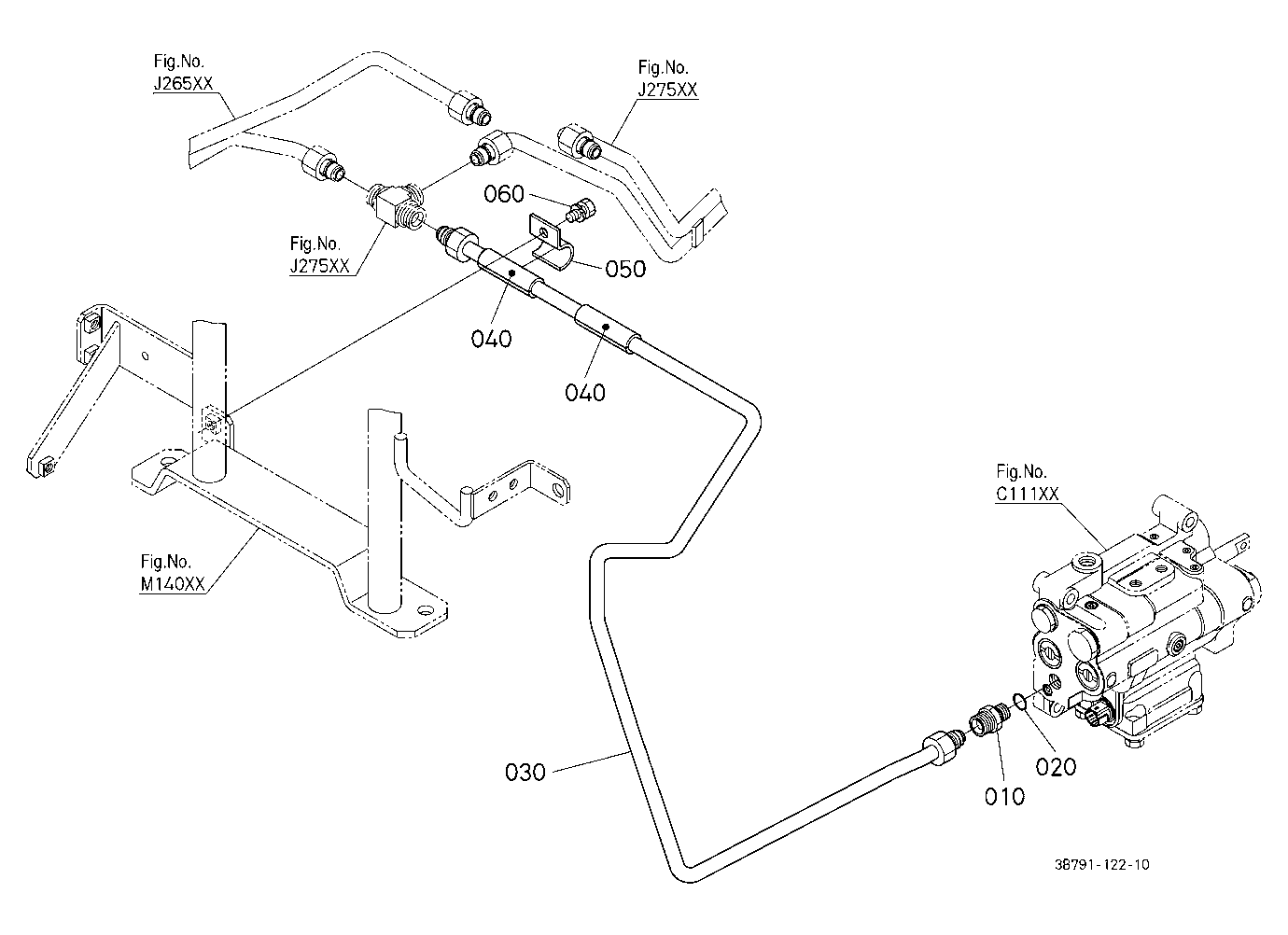 Hydraulic Oil Line (Shuttle/Controller)