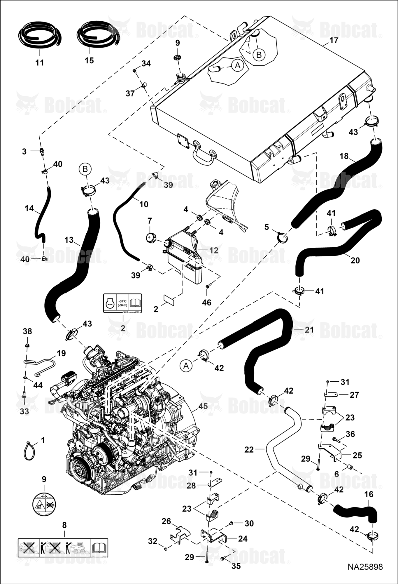 Engine & Attaching Parts (Radiator Water Exchanger)