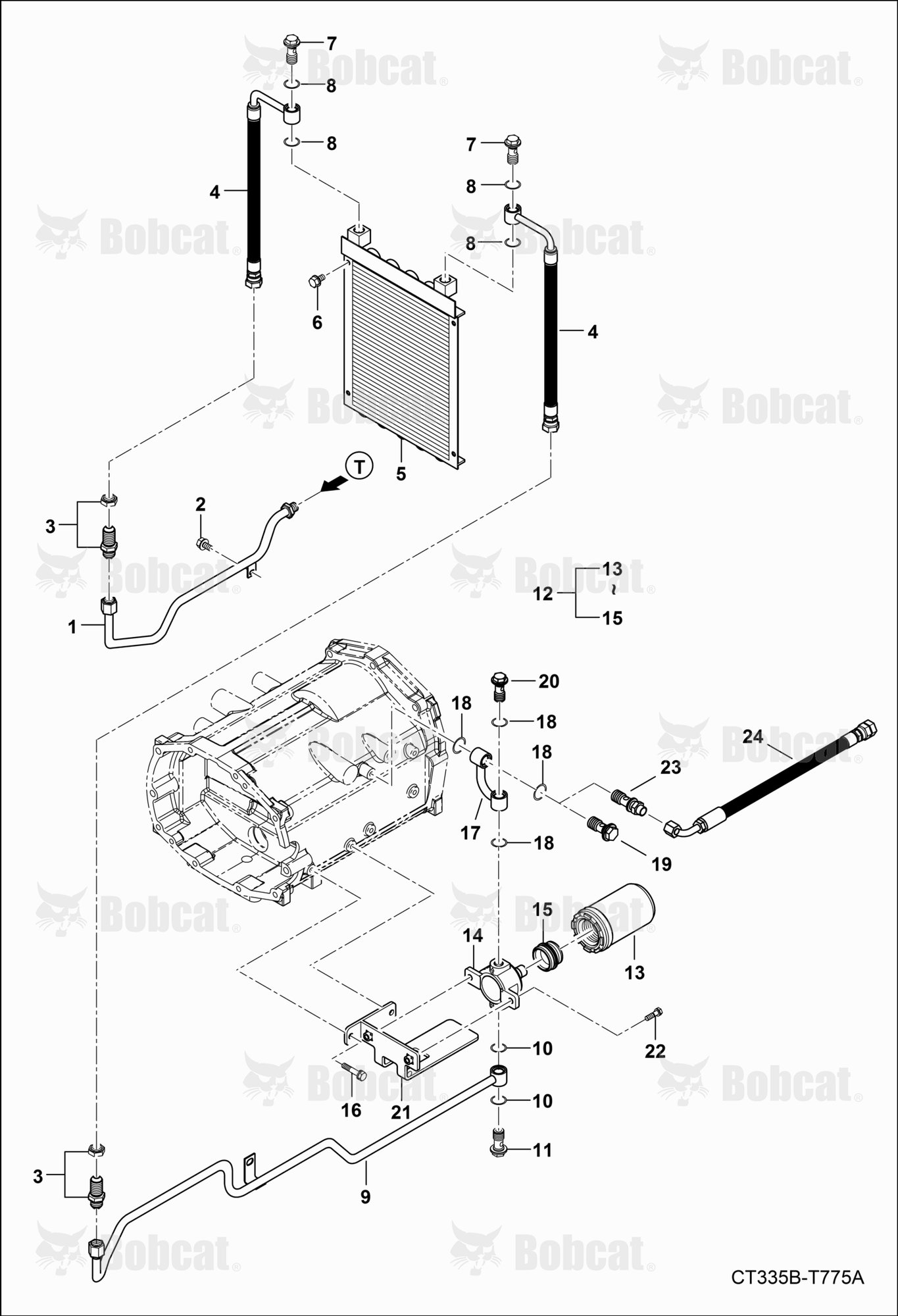HST External Hydraulic Line Group