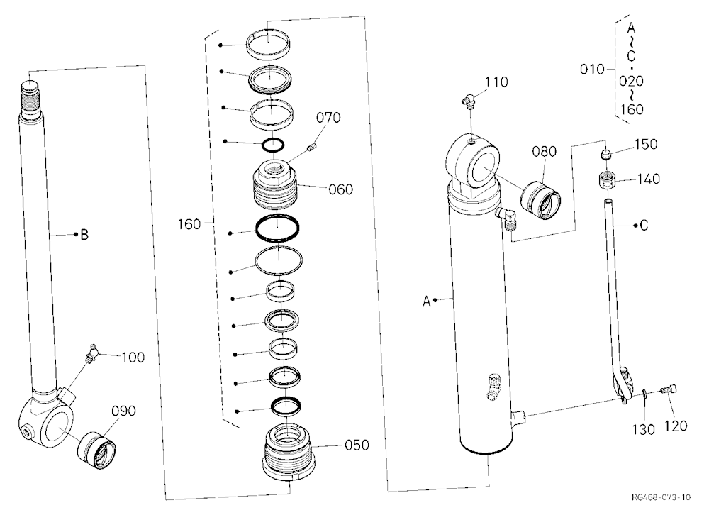 Bucket Cylinder [Component Parts] [A]