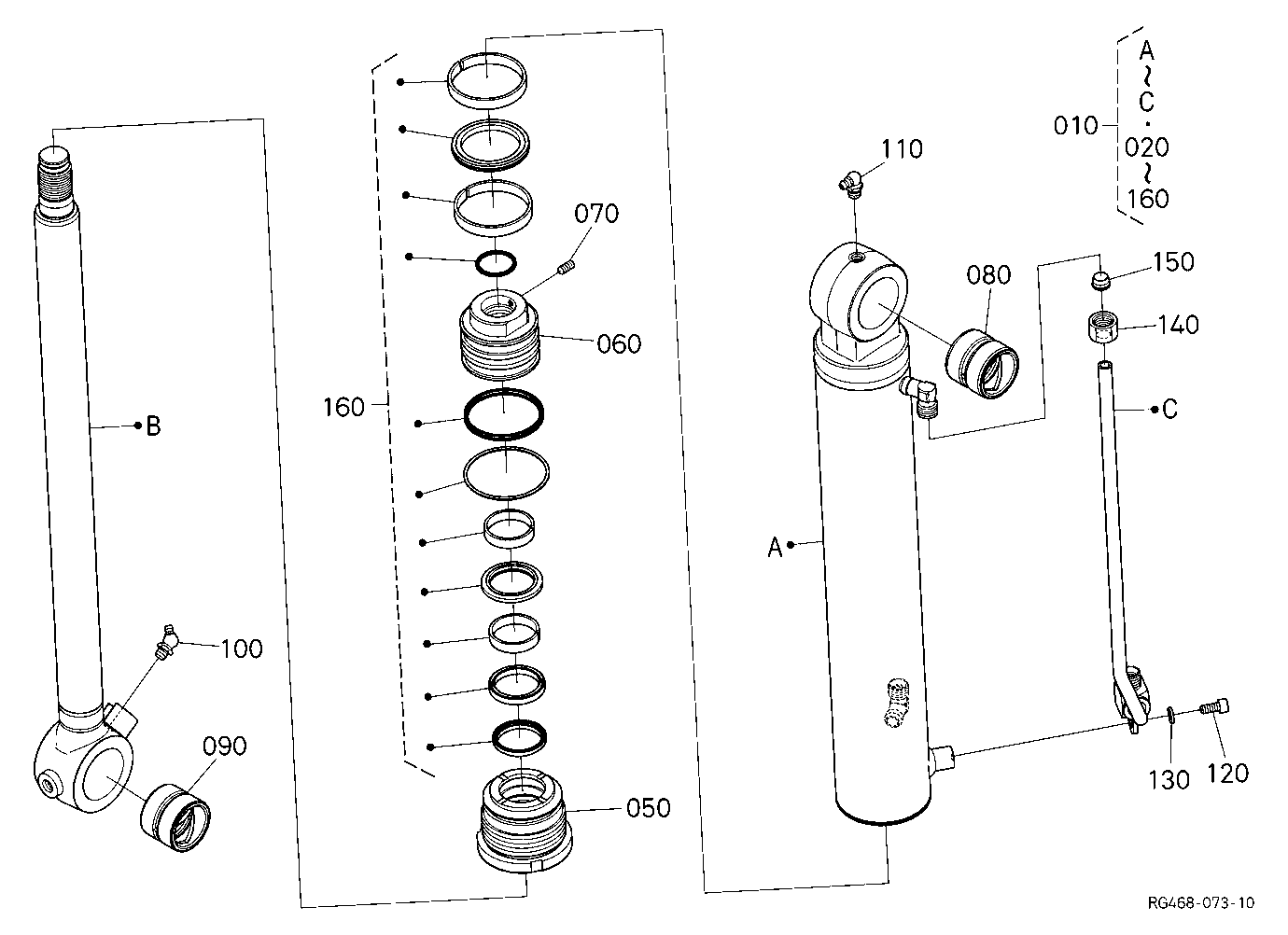 Bucket Cylinder [Component Parts] [A]