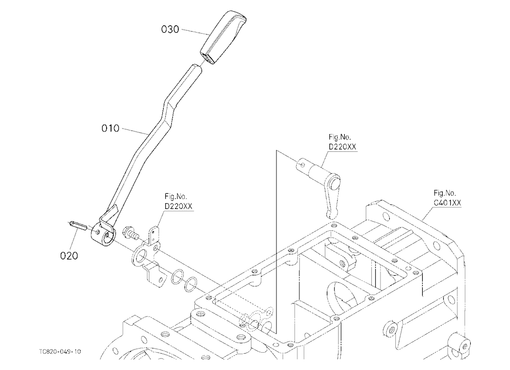 Pto Gear Shift Lever