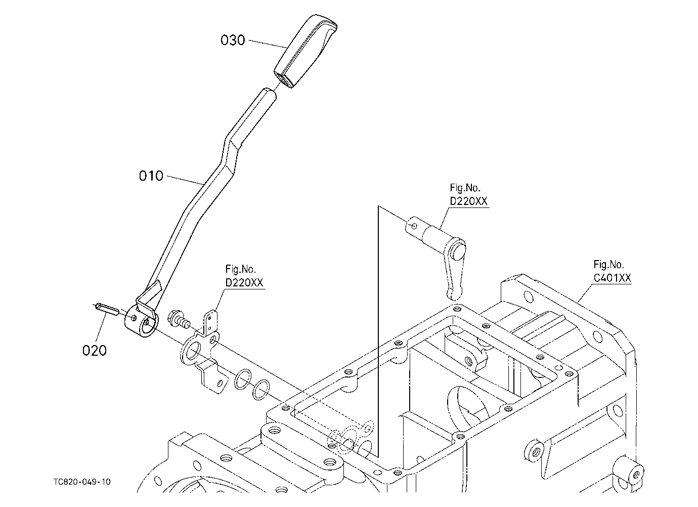 Pto Gear Shift Lever
