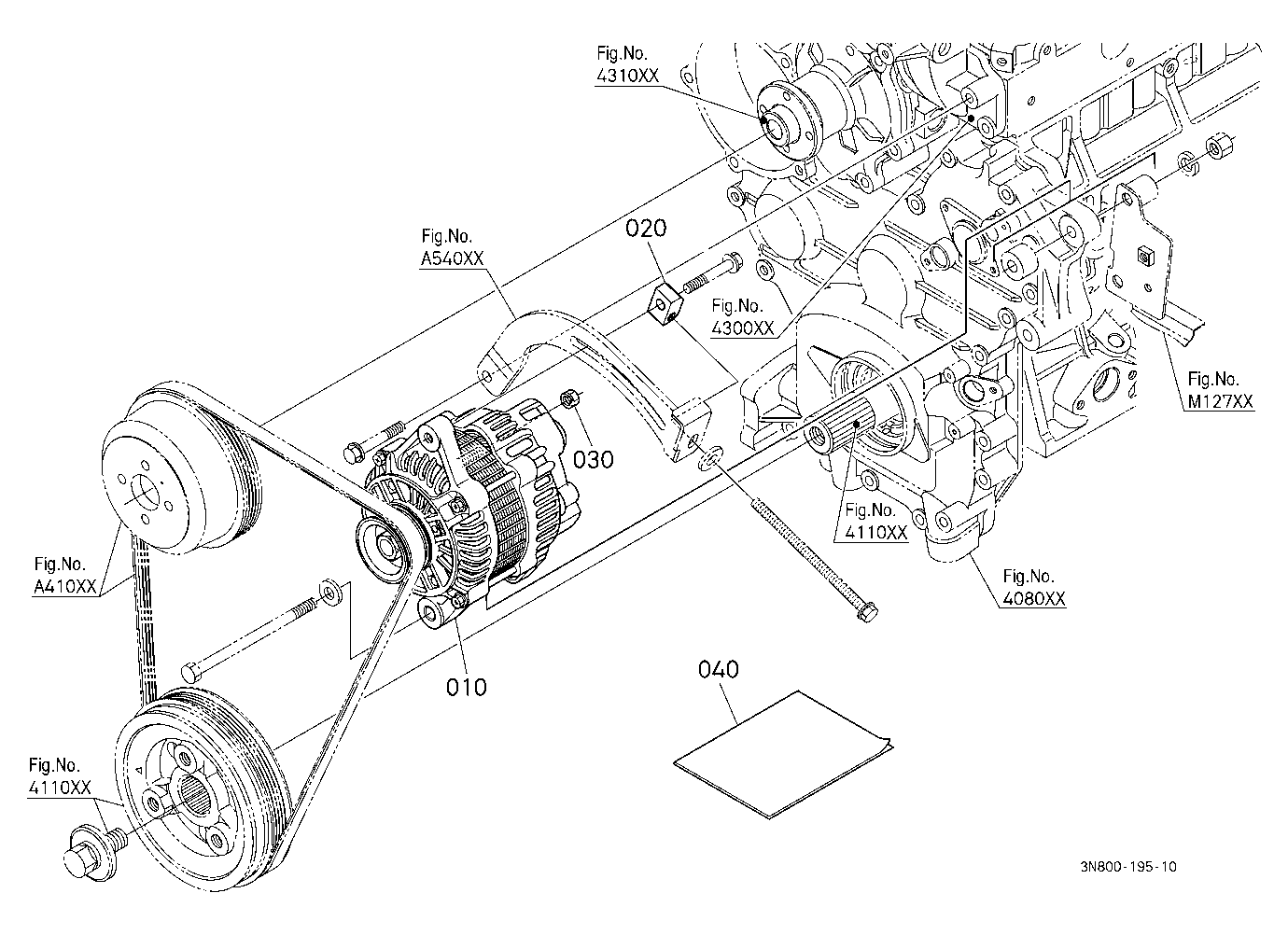 Alternator Kit (Alternator) (W/G No.M6950) [Option