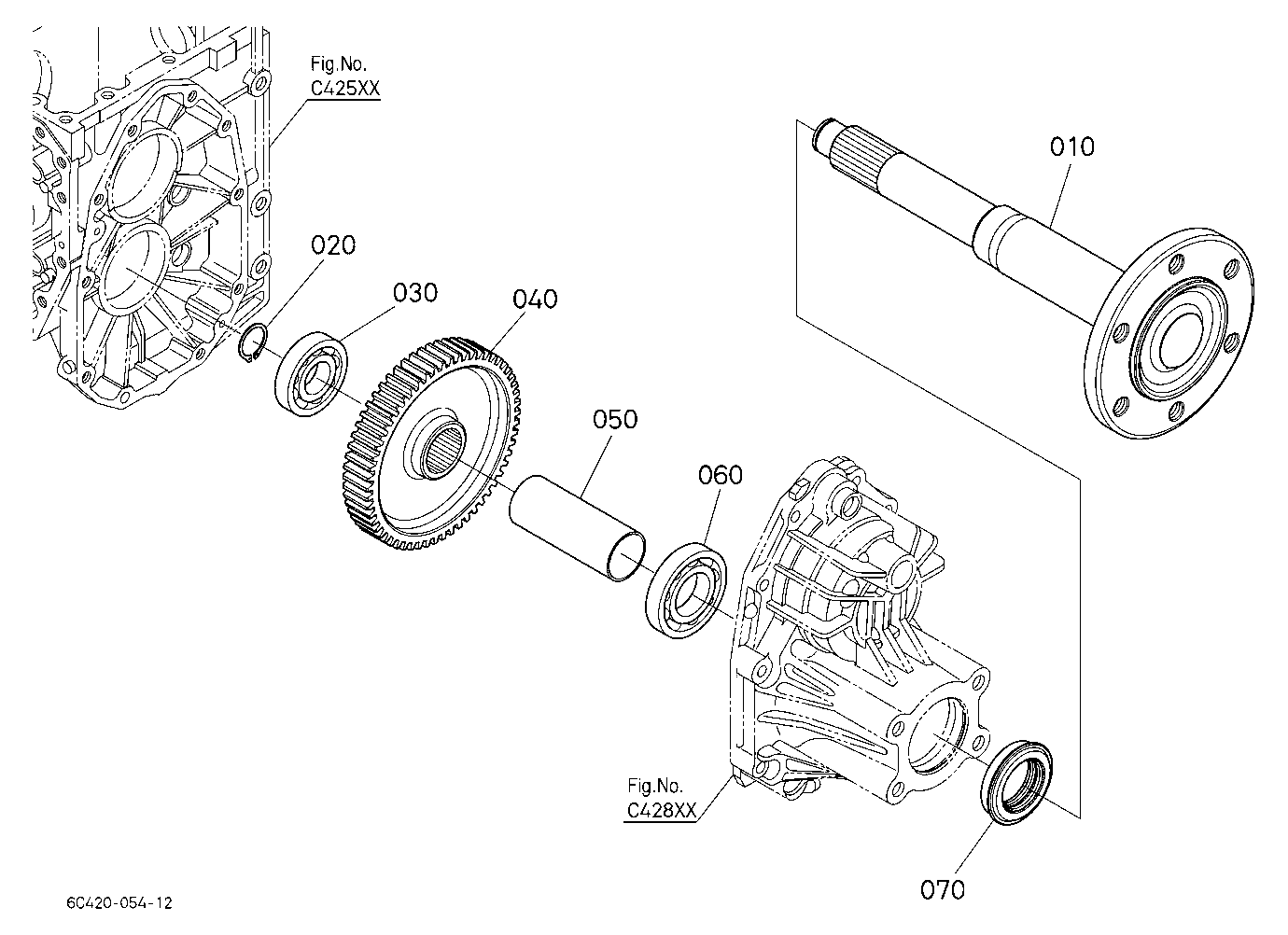 Rear Axle Lh