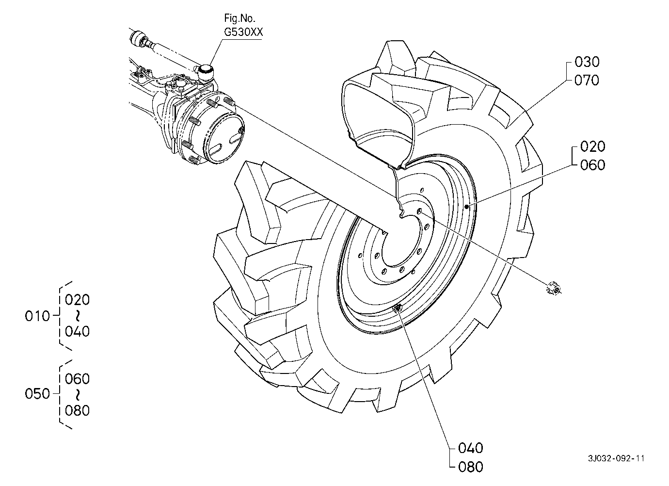 Front Wheel (380/85R28) [Mitas]