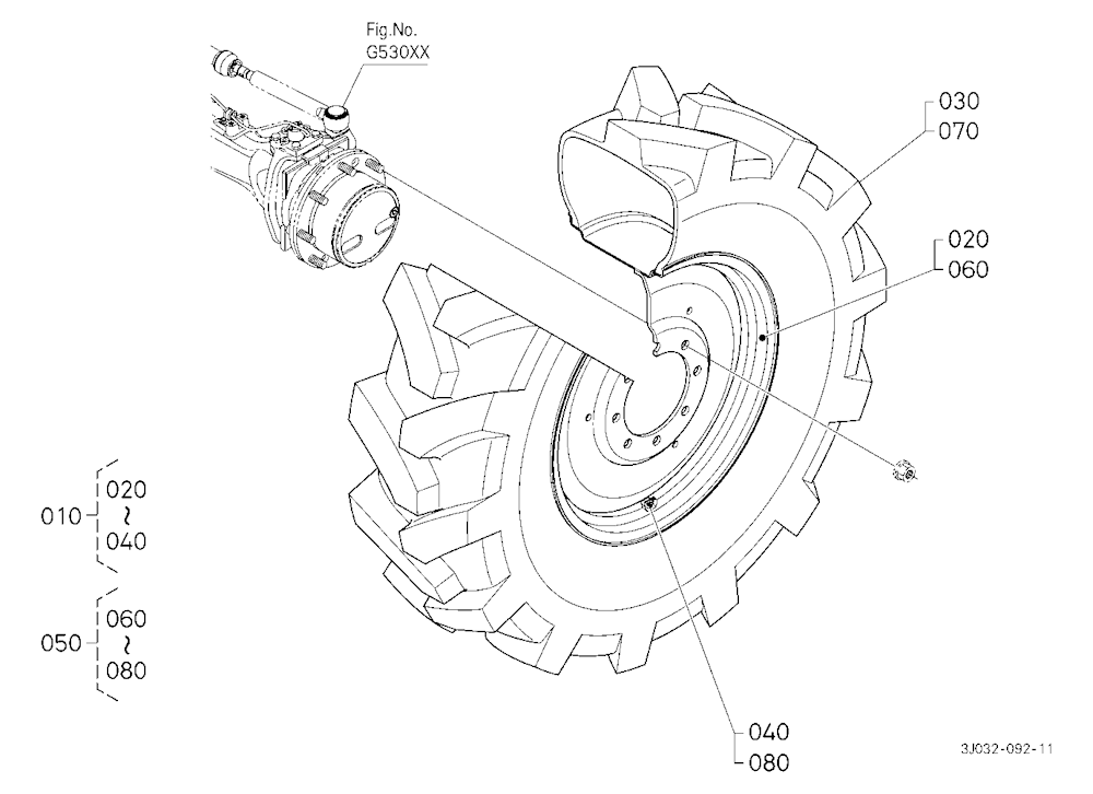 Front Wheel (380/85R28) [Mitas]