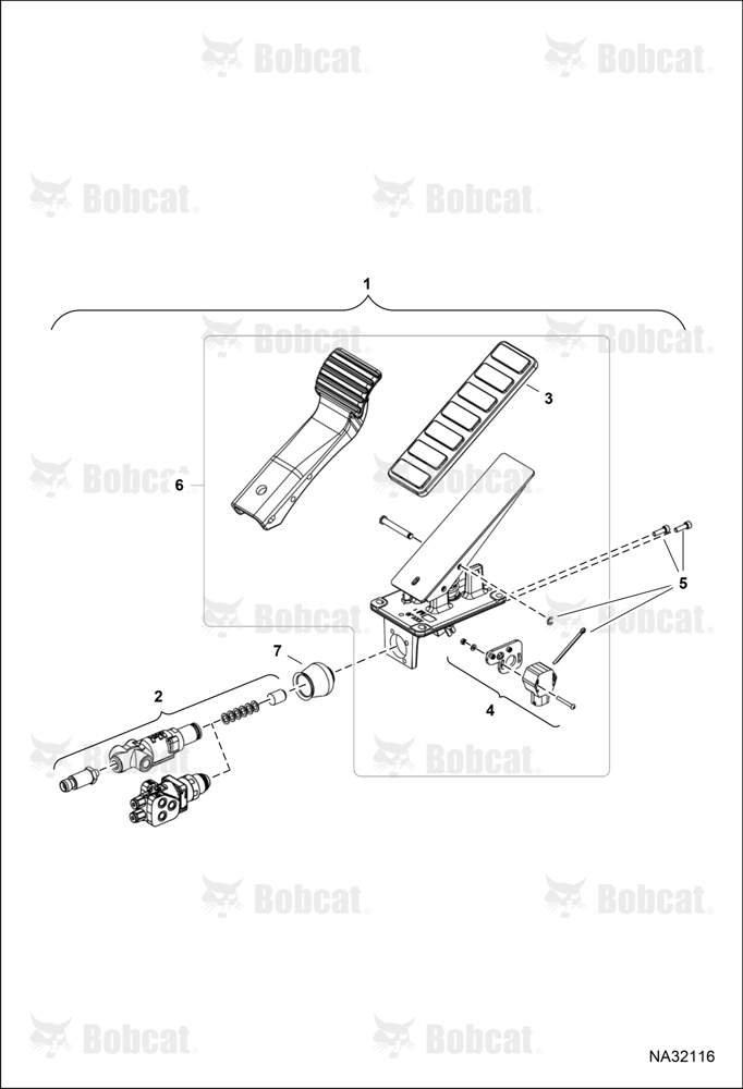 Service Brake Pedal  B53A13001 & Above