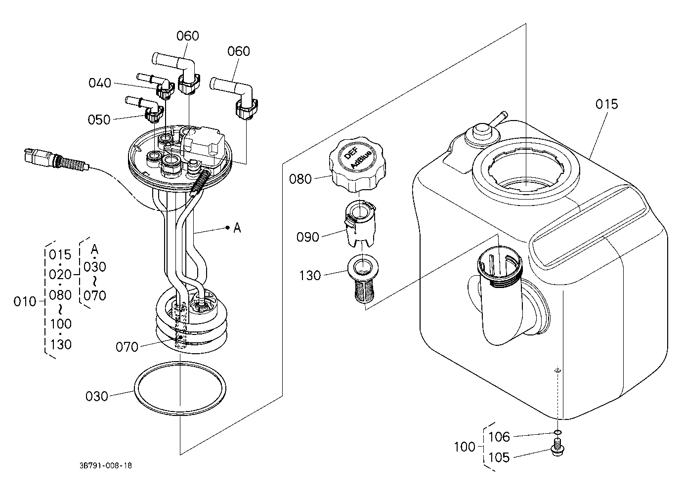 Diesel Exhaust Fluid Tank [Component Parts]