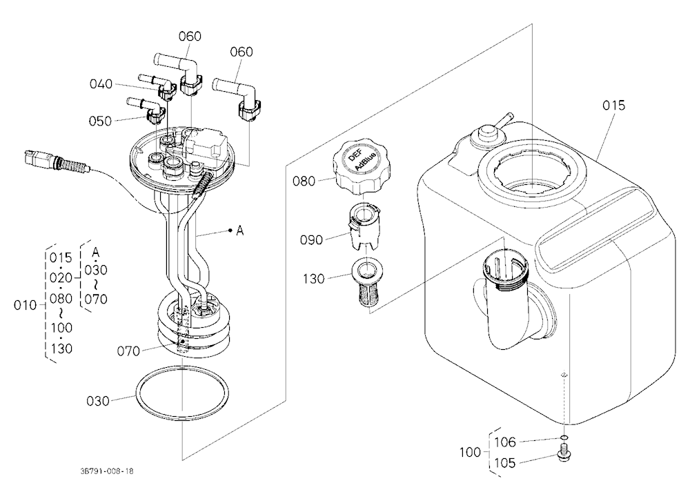 Diesel Exhaust Fluid Tank [Component Parts]