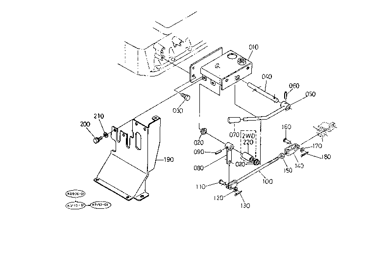 Pto Gear Shift Lever