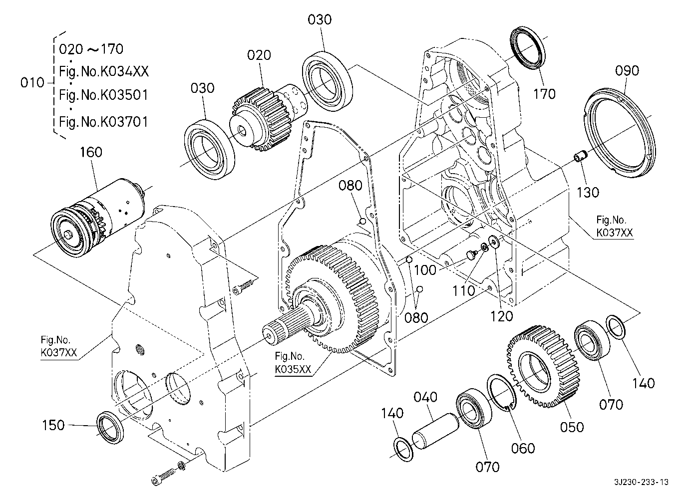 Pto Gear Case 1 (Gear) [Component Parts] [With Fro
