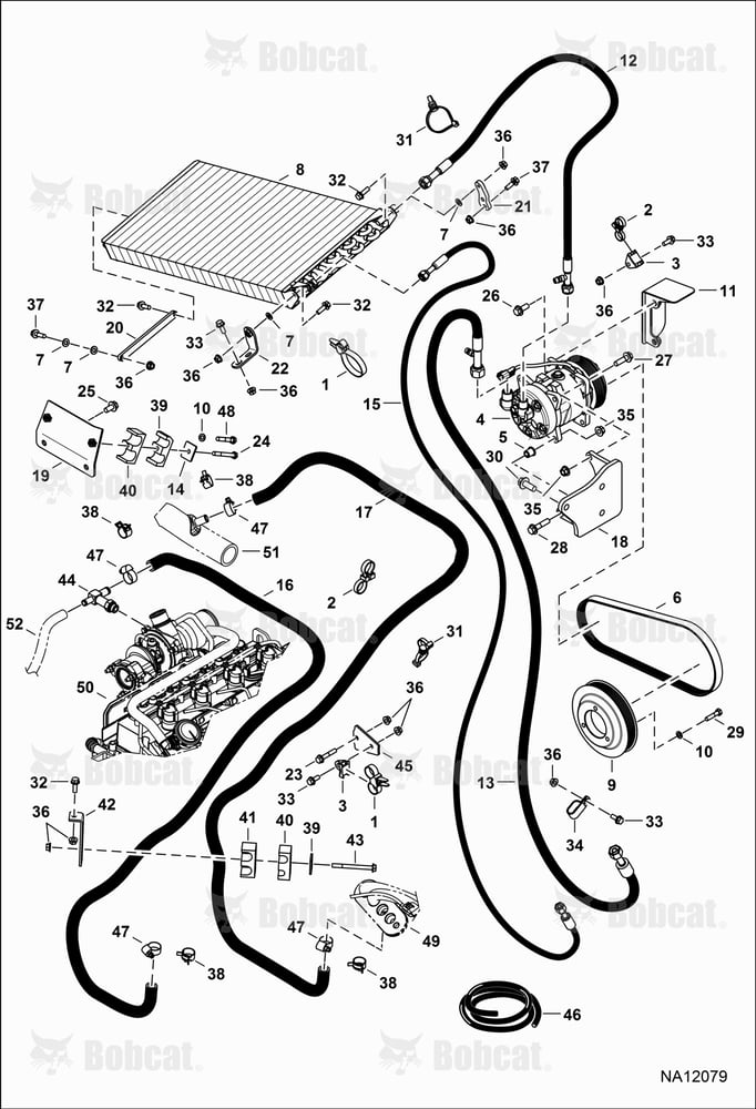 Engine & Attaching Parts (Heat & A/C Components)