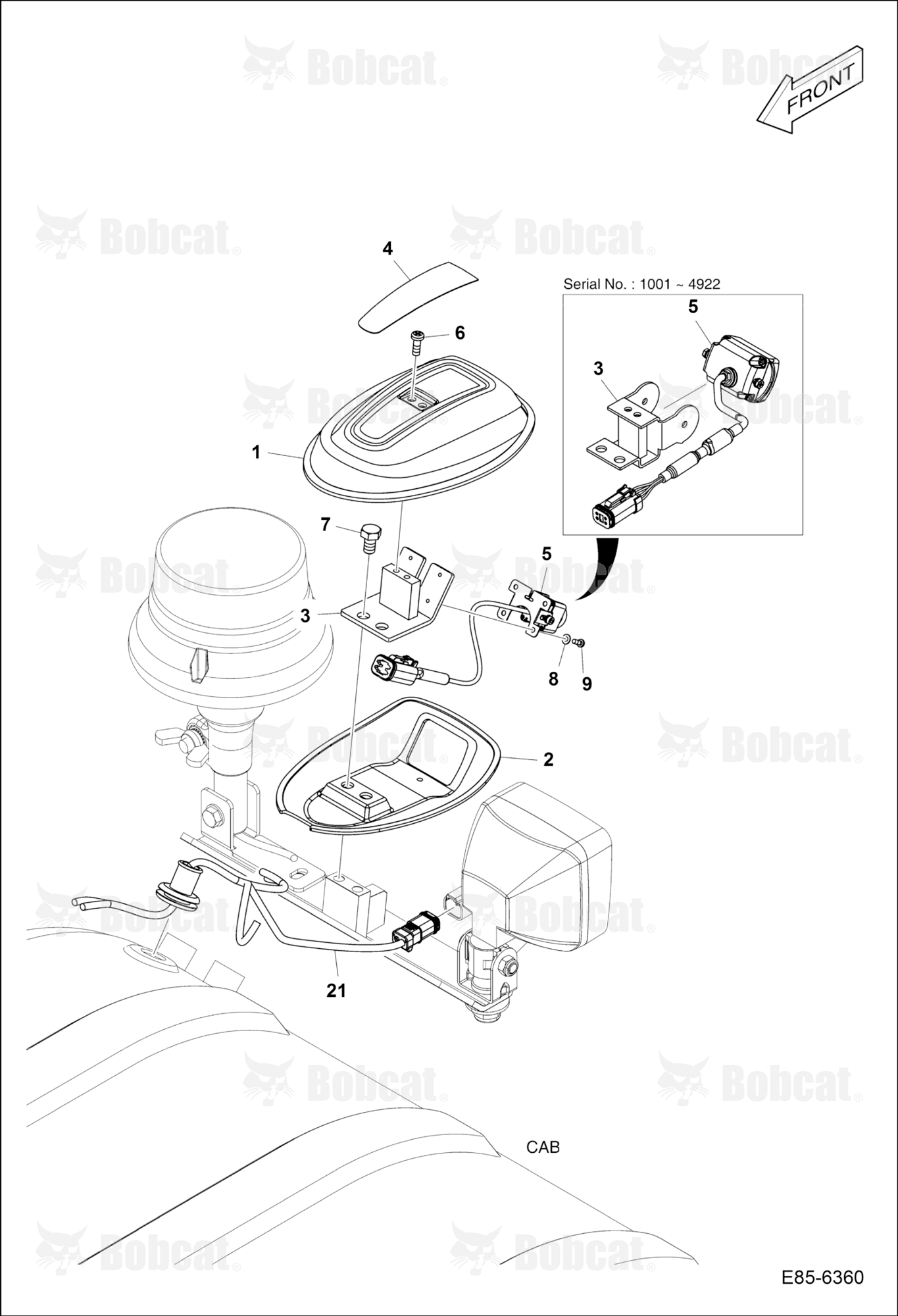 Camera (Rear) (W/Beacon Light Attached)