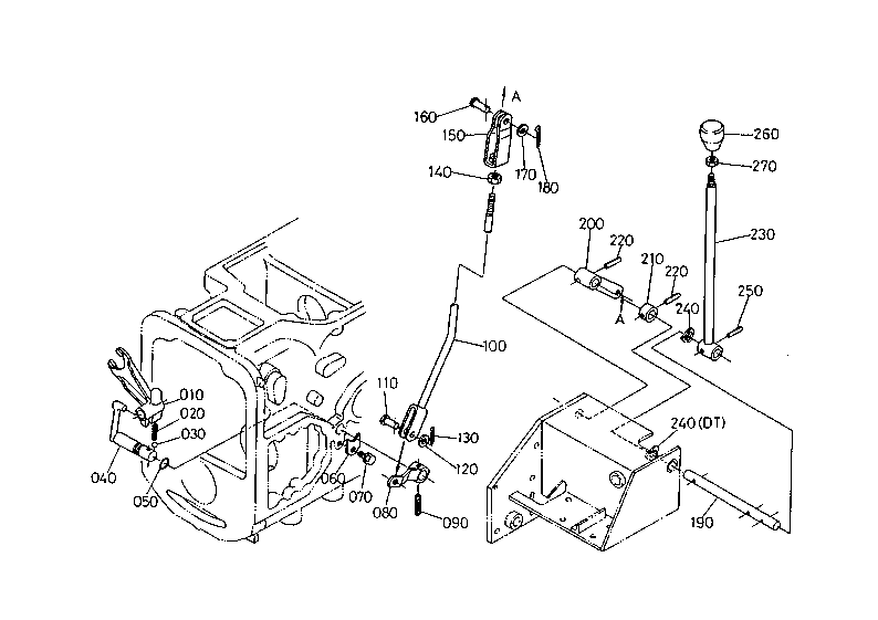 Pto Shift Lever