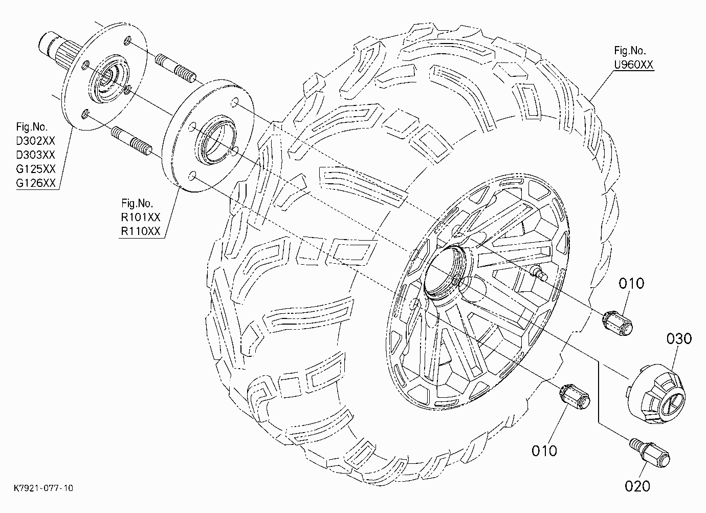 ALLOY WHEEL HARDWARE KIT (BLACK) (W/G. No. V5203)