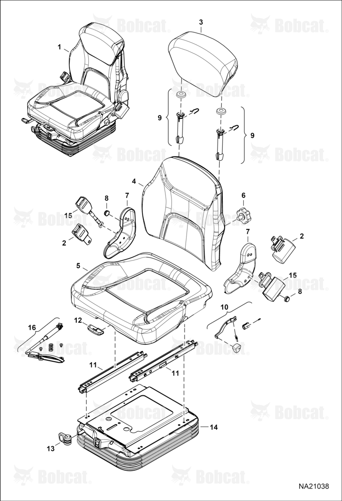 Seats (Air Suspension) (7434247 & 7441334)