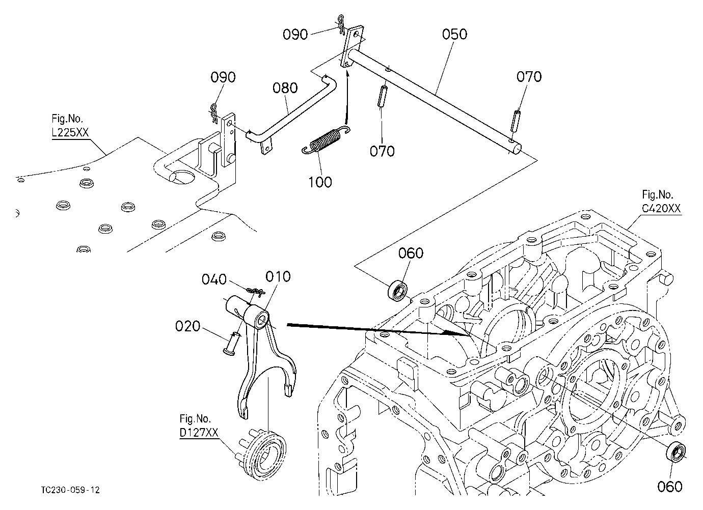 Differential Lock Shift Fork