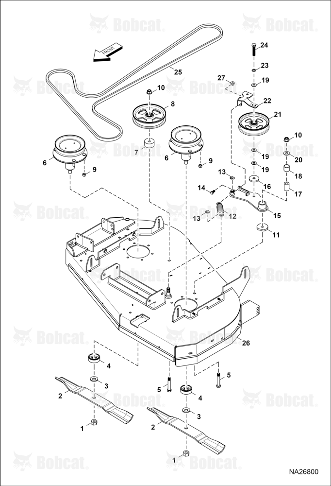 BELTS, Pulleys & Blades (NA)(42")