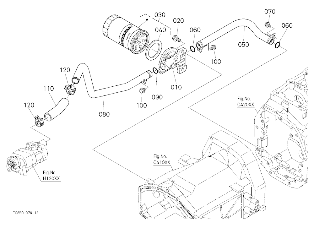 Hydraulic Oil Line (Inlet)
