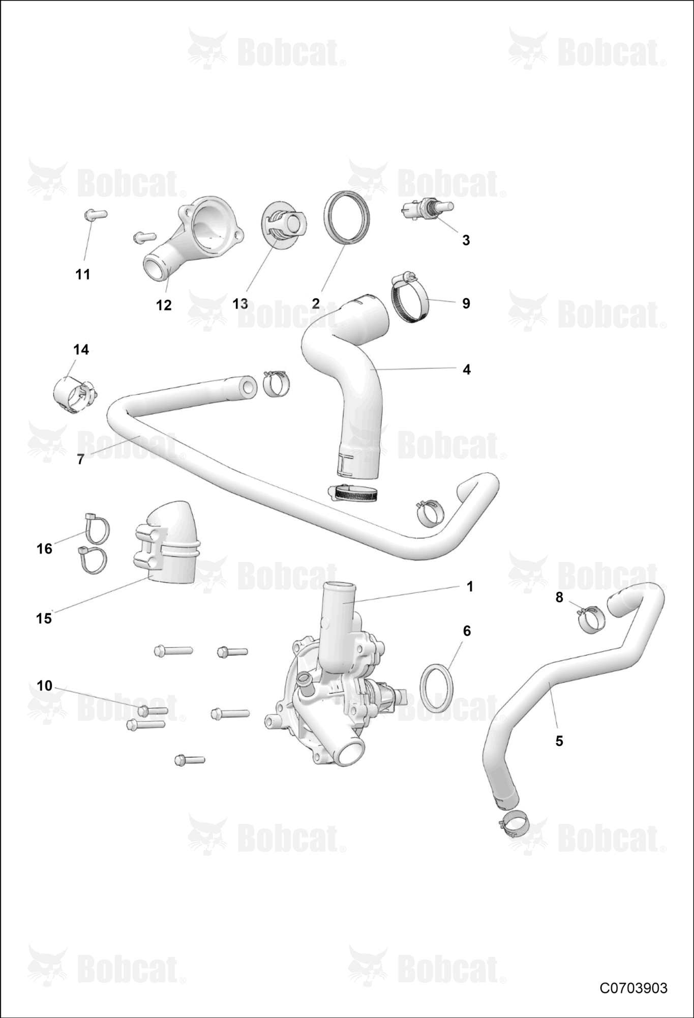 ENGINE, Waterpump and Bypass