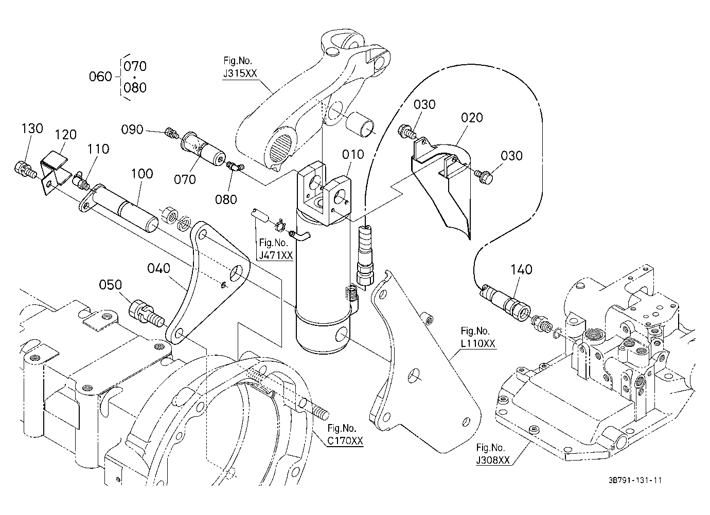 3P-Lift Assist Cylinder Rh
