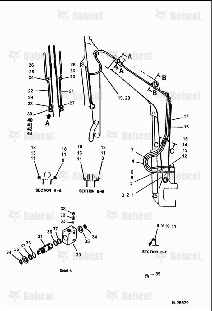 Hydraulic Piping (SWIVEL Joint TO ATTACHMENT)