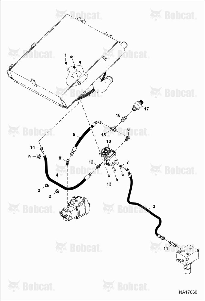 Hydraulic Circuitry (Fan Motor) (Non-reversible)