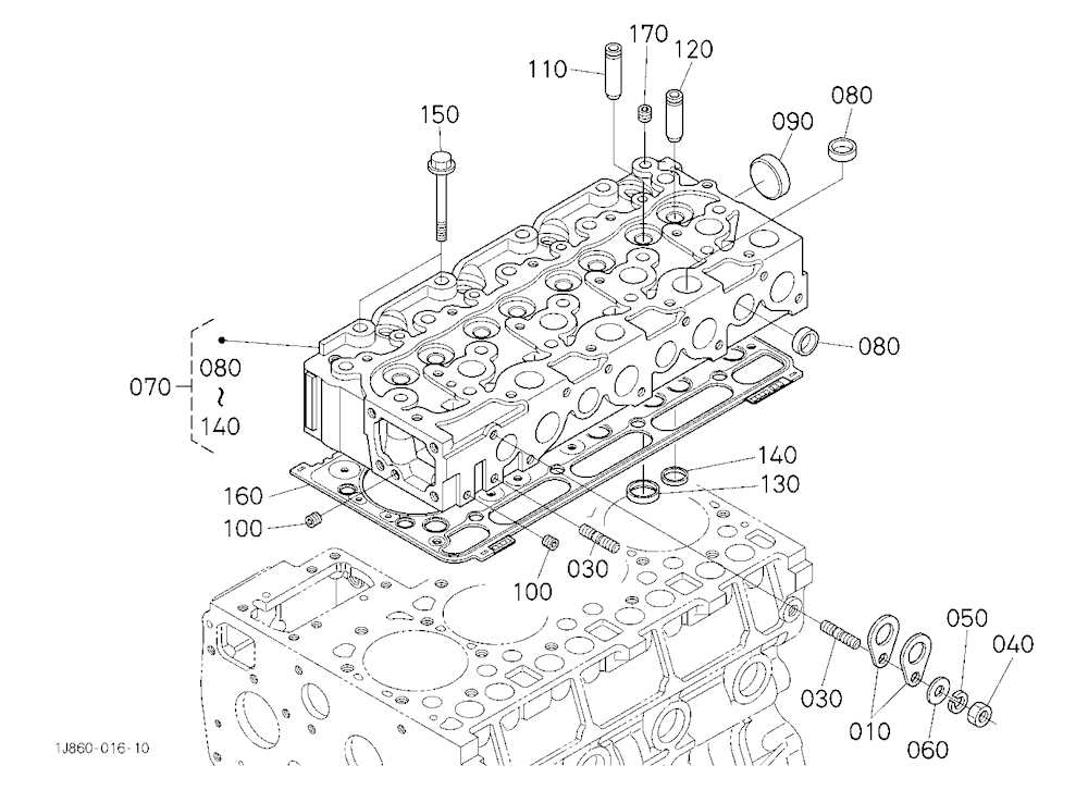Cylinder Head [V2403-M-Te3-Hst1(3)/Hst2(4)]