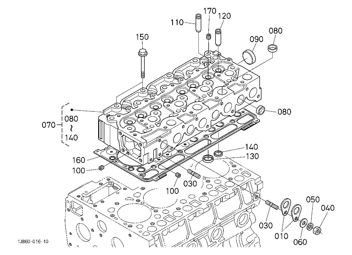 Cylinder Head [V2403-M-Te3-Hst1(3)/Hst2(4)]