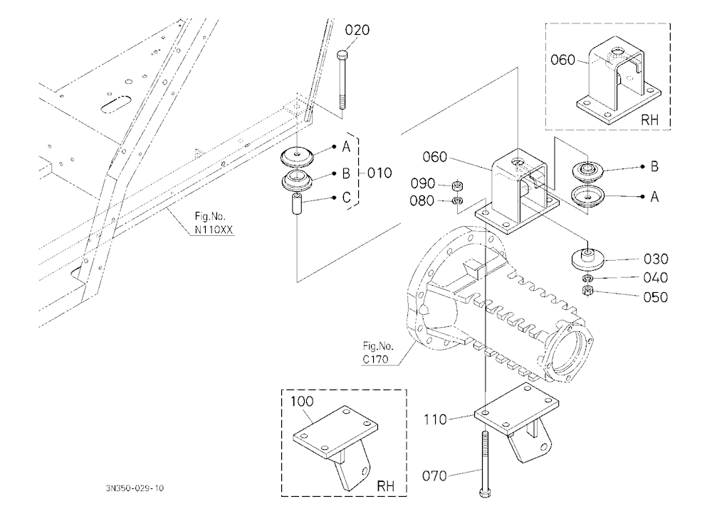 Cab Bracket Rear [Wider Cab Type]