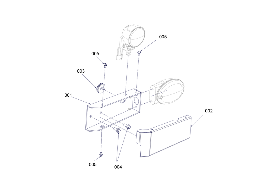 Indicator Light Mounting Assembly - Lh