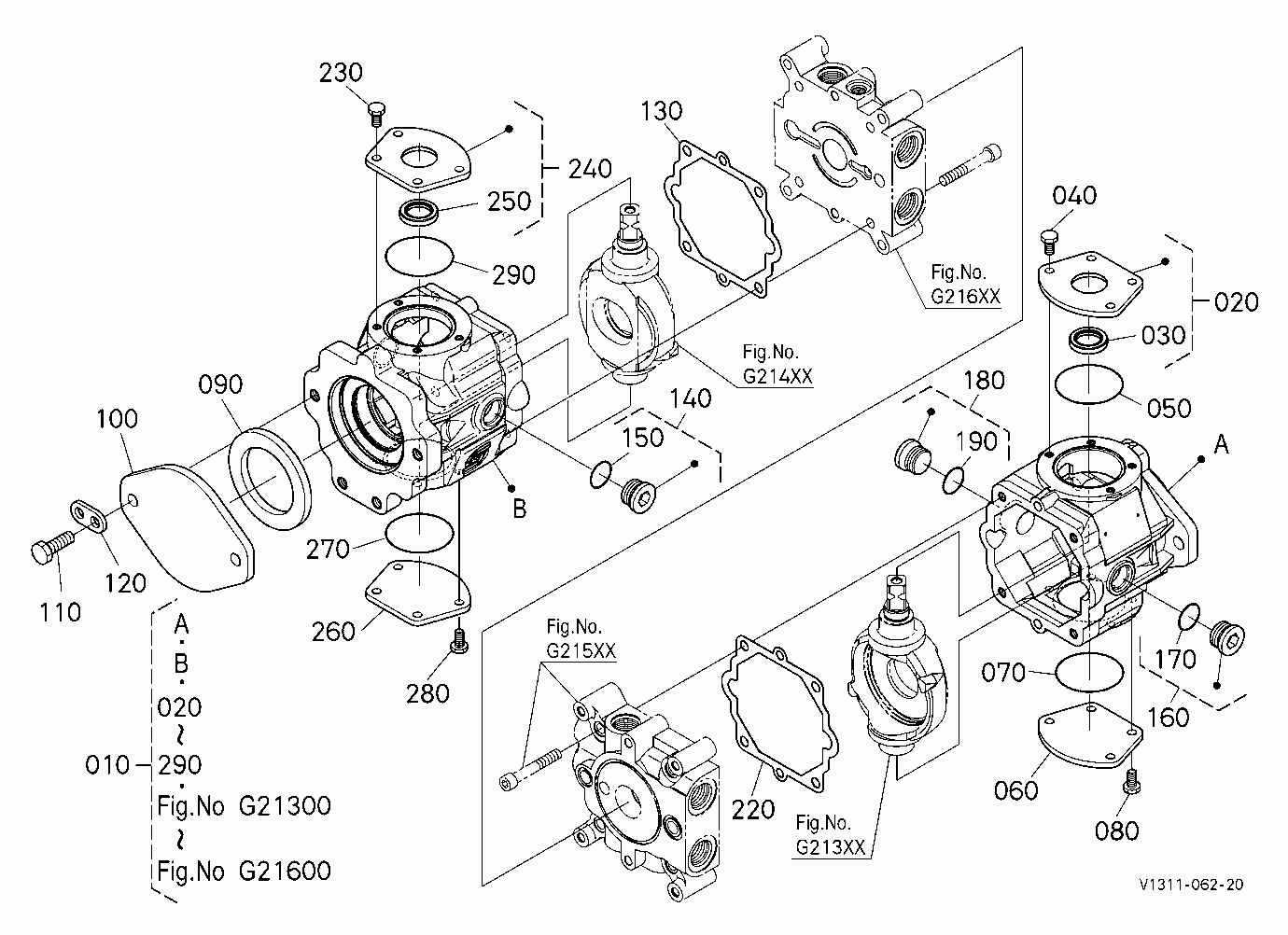 HST PUMP 1 (CASE) [COMPONENT PARTS]
