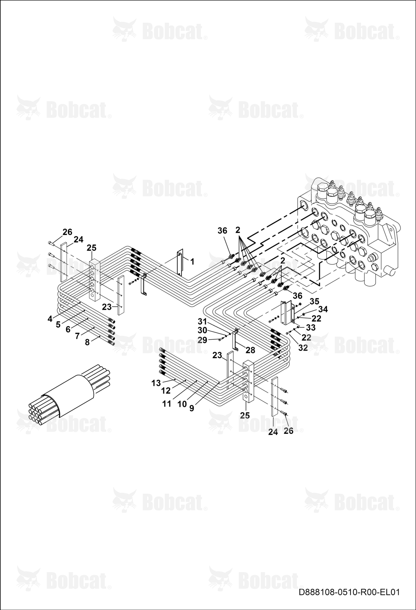 Control Valve and Distribution Block Circuit