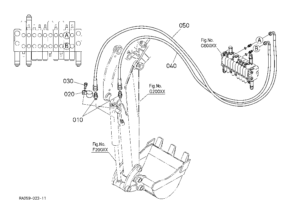 Oil Piping (Bucket)
