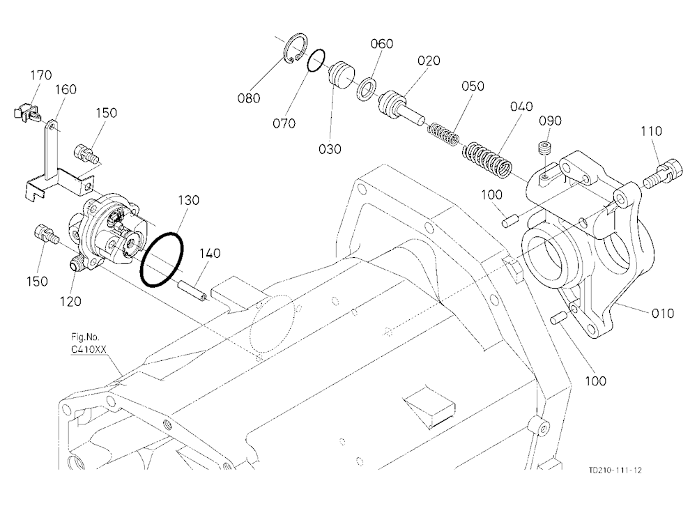 Pto Clutch Valve/Bearing Holder