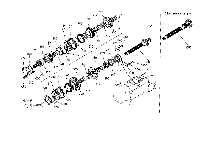 Countershaft [Except Manual Shuttle]