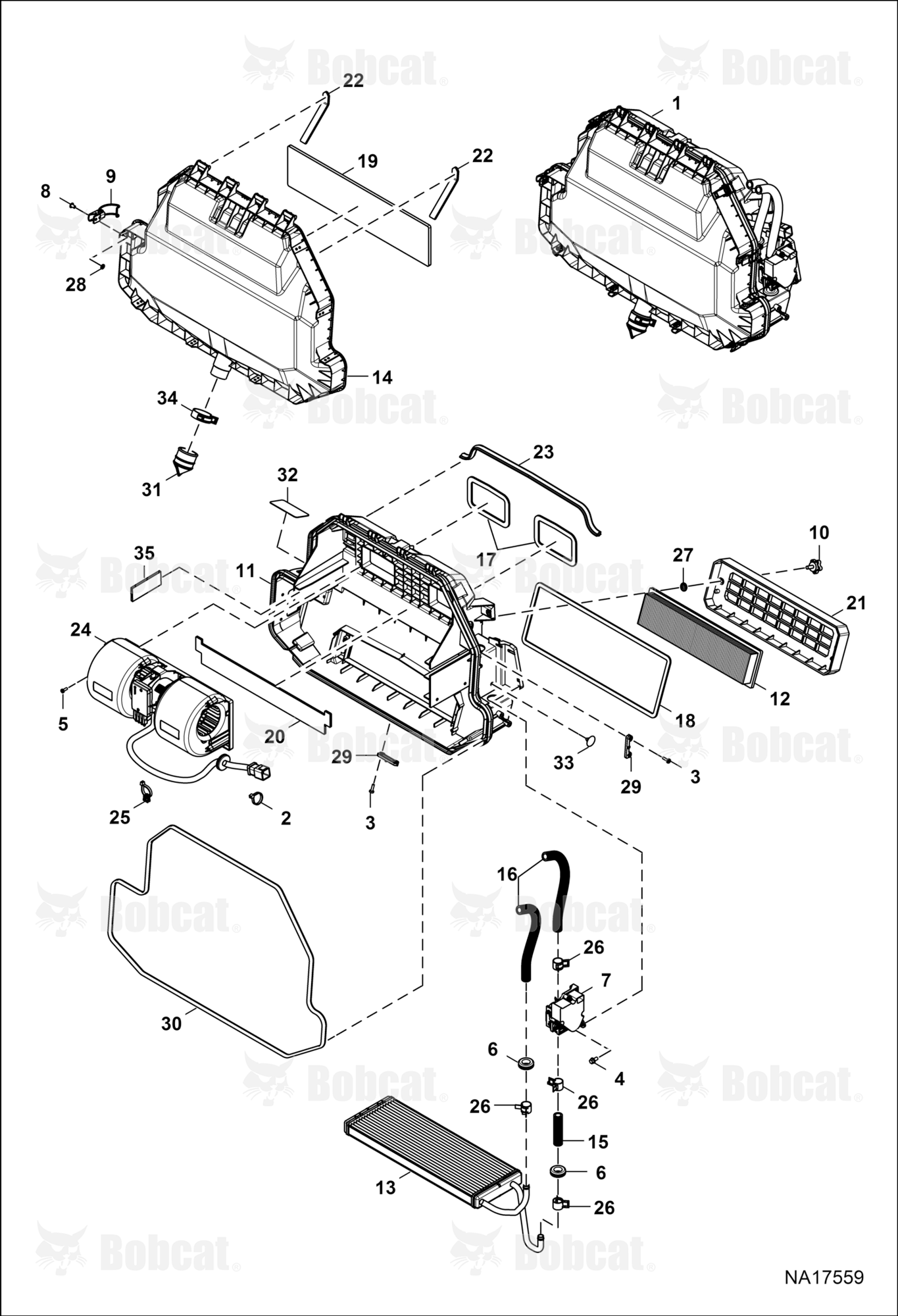 Heater & A/C (Heater Assembly)