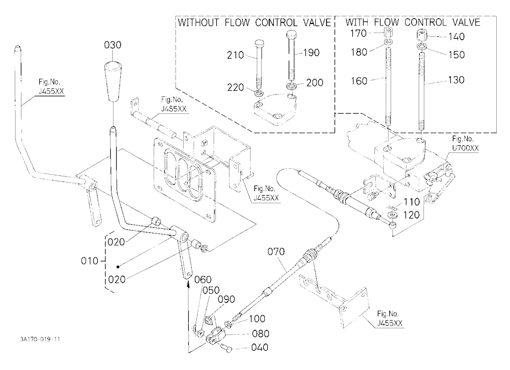 Auxiliary Control Valve Lever Kit (2Nd) [Option]