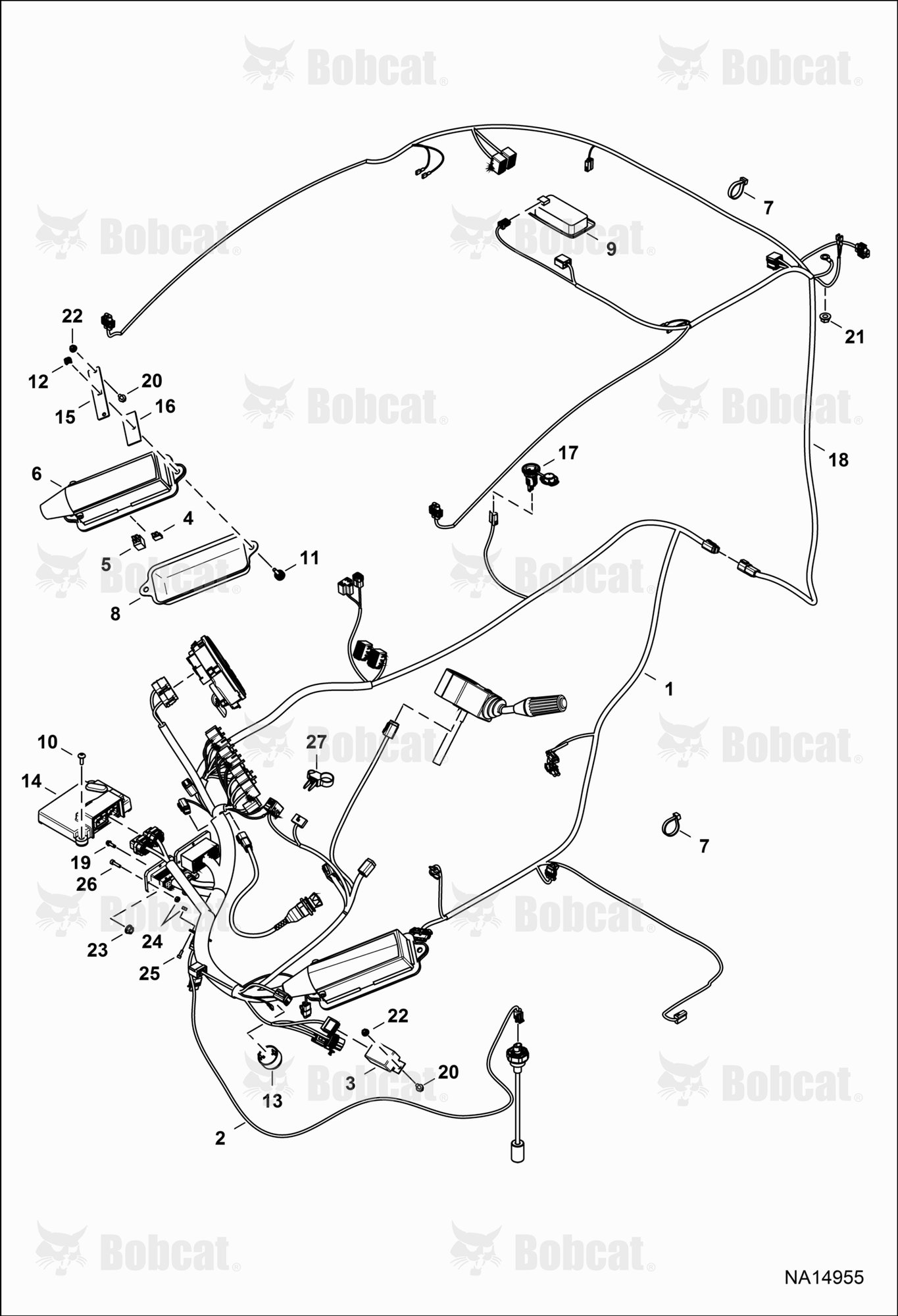CAB Electrical Circuitry (Harnesses)  B4C311001 - B4C316057